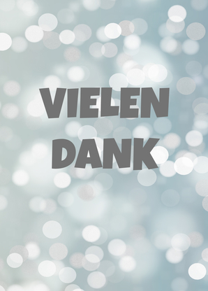 Vielen Dank Lichter - Dankeskarte jetzt verschicken