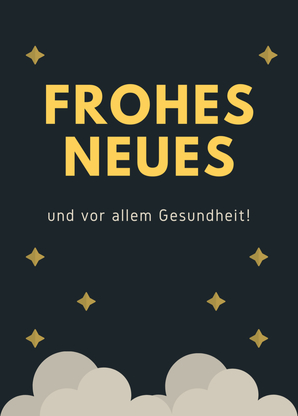 Frohes Neues und vor allem Gesundheit - Neujahrskarte senden