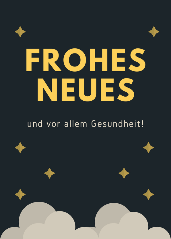 Frohes Neues und vor allem Gesundheit - Neujahrskarte senden