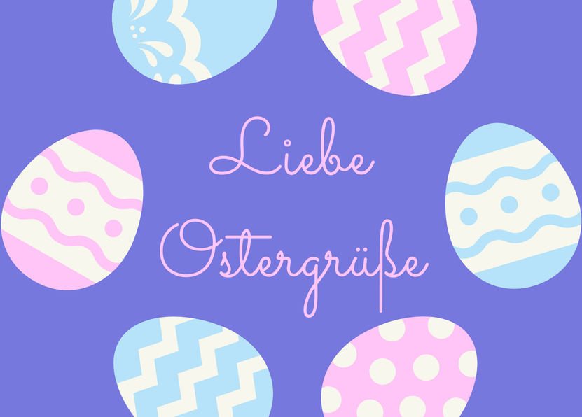 Liebe Ostergrüße - Osterkarte online schreiben per Post