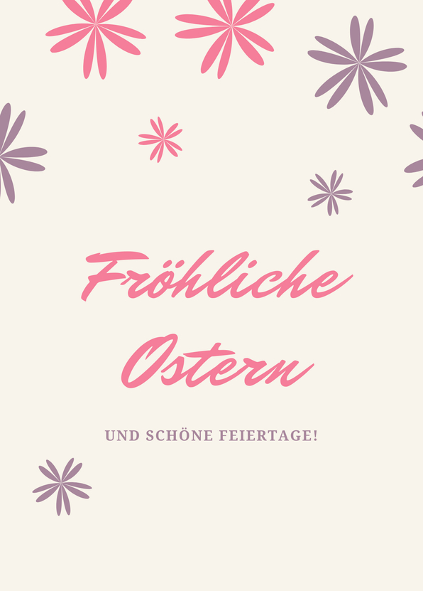 Fröhliche Ostern und schöne Feiertage - Osterkarte versenden
