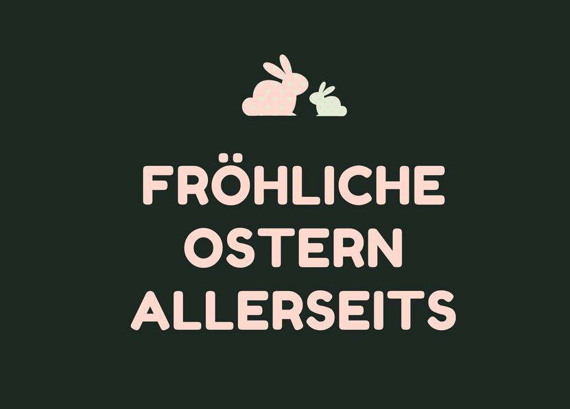 Fröhliche Ostern allerseits - Osterkarte verschicken