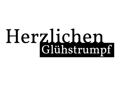 Herzlichen Glühstrumpf - Postkarte jetzt online verschicken
