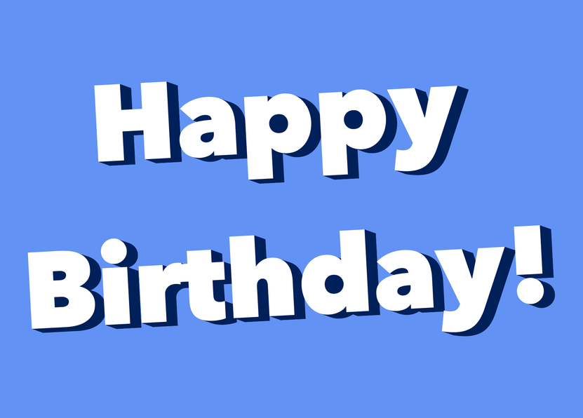 Happy Birthday Schatten - Postkarte jetzt online verschicken