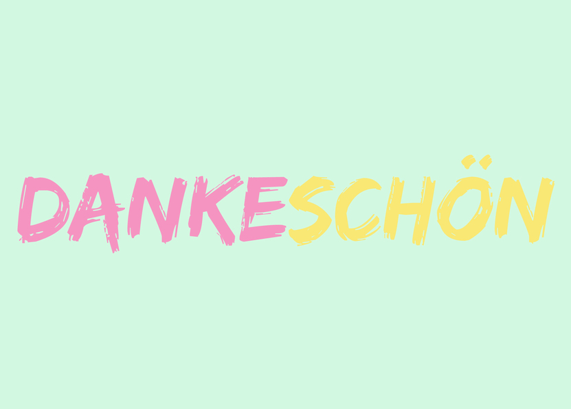 Dankeschön - Postkarte jetzt online verschicken