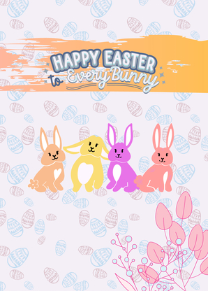 Happy Easter to Everybunny - Postkarte online verschicken