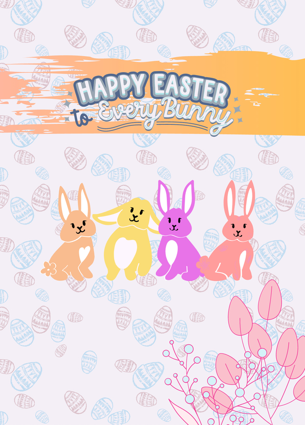 Happy Easter to Everybunny - Postkarte online verschicken