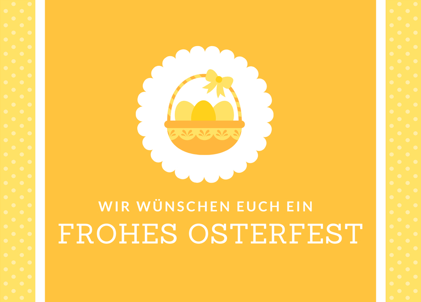Wir wünschen euch ein frohes Osterfest - Osterkarte online