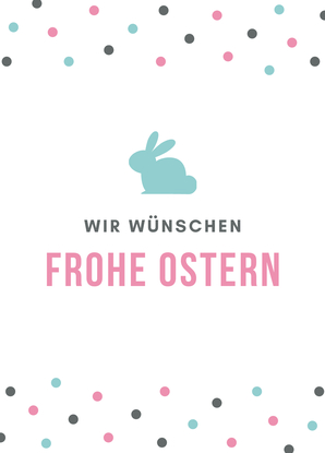 Wir wünschen frohe Ostern - Osterkarte online verschicken