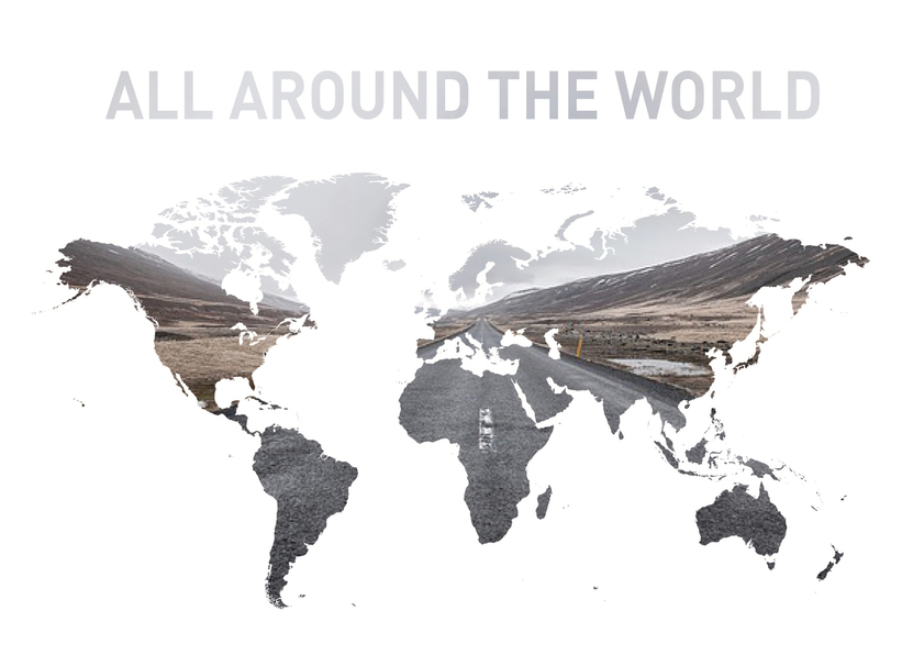 All around the world - Postkarte verschicken