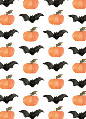Bats and Pumpkins - Postkarte jetzt online verschicken