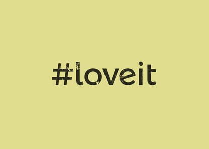 loveit hashtag - Postkarte jetzt online verschicken