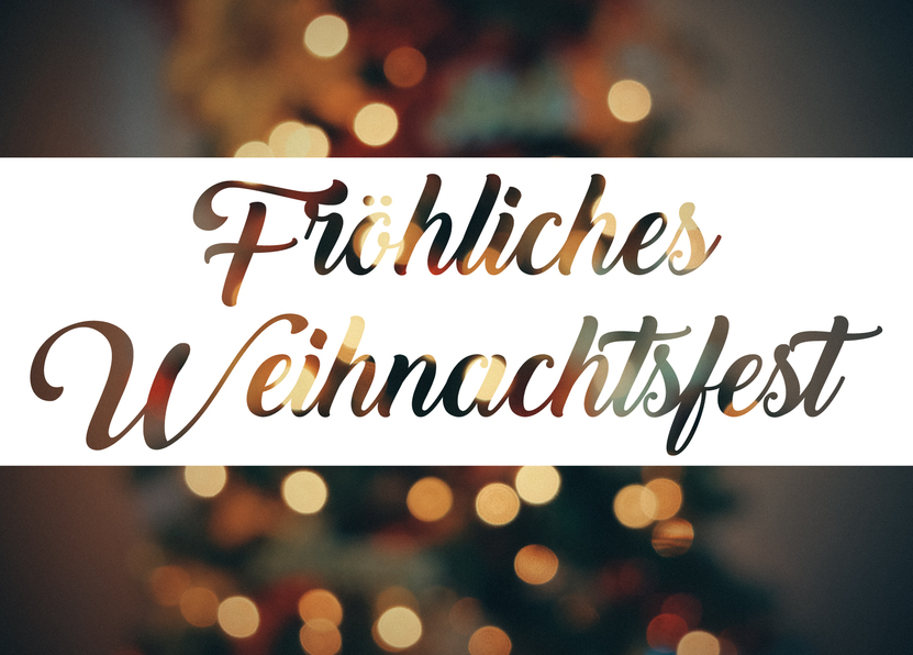 Fröhliches Weihnachtsfest - Postkarte jetzt online verschicken