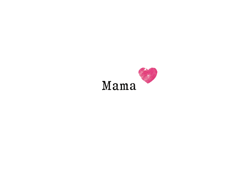 Mama mit Herz - Muttertagskarte online verschicken