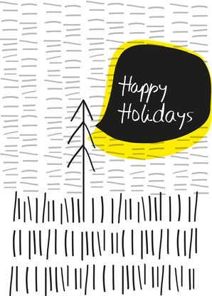 Happy Holidays - Weihnachtskarte online schreiben