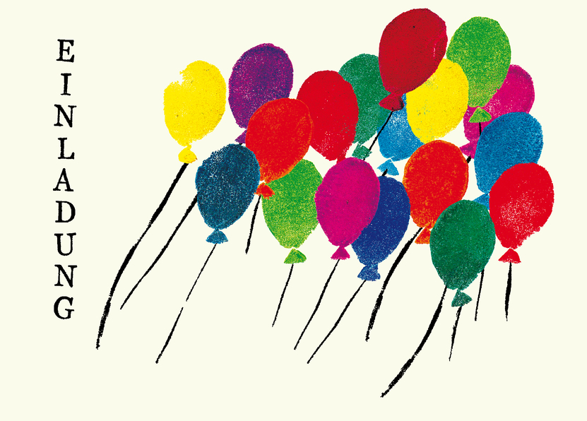 Einladung Luftballons - Einladungskarte verschicken