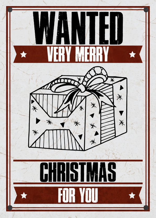 Wanted Very Merry Christmas for you  - Postkarte verschicken