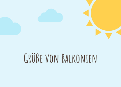 Grüße von Balkonie - Postkarte online