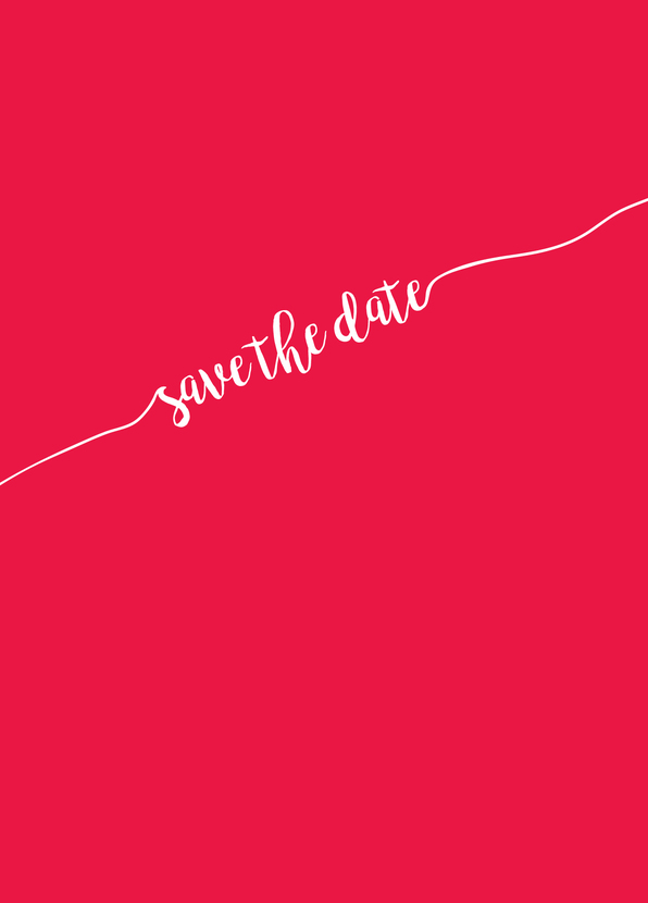 Save the Date Linien - Postkarte jetzt online verschicken