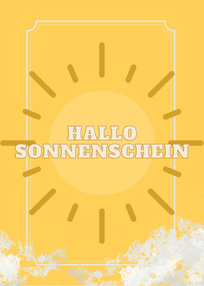 Hallo Sonnenschein - Postkarte online per Post senden