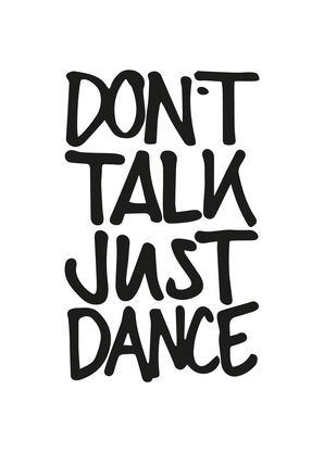 Don't talk just dance - Postkarte jetzt online verschicken