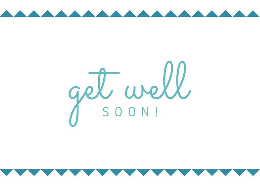 get well soon - Postkarte jetzt online verschicken